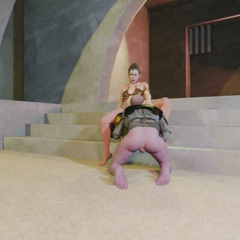 Boba Fett goes down on Slave Leia at Jabba's Palace (PN34)