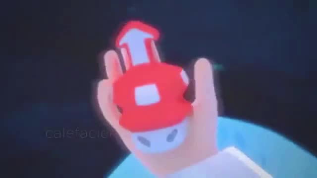 Rosalina tries the mushroom (calefacientis) [Super Mario Bros]