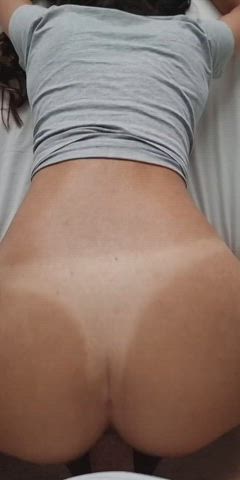 amateur doggystyle pov pussy tanlines teen vertical clip