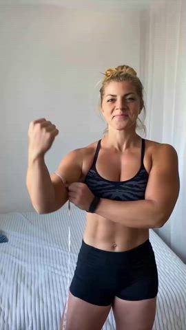 Ida Bergfoth - Flexing Her Muscles &amp; Showing Her Armpits Compilation #1 (High-Res)