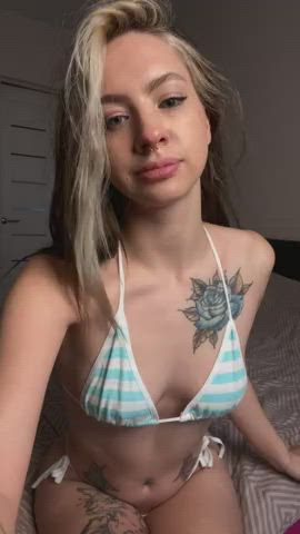 Blonde Tattoo Tits clip