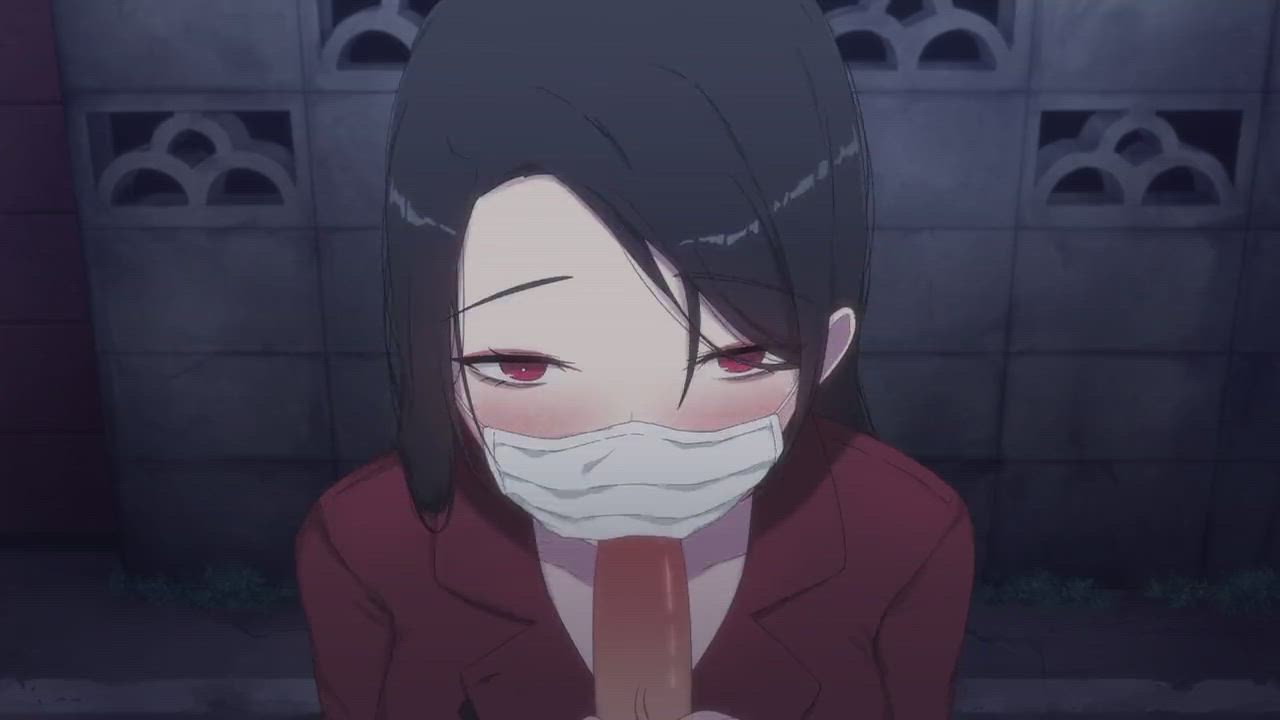 Halloween special blowjob from Kuchisake-onna