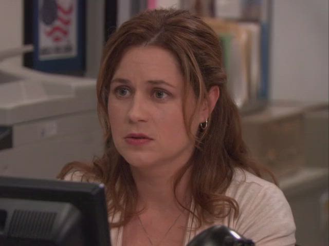 celebrity jenna fischer reaction clip