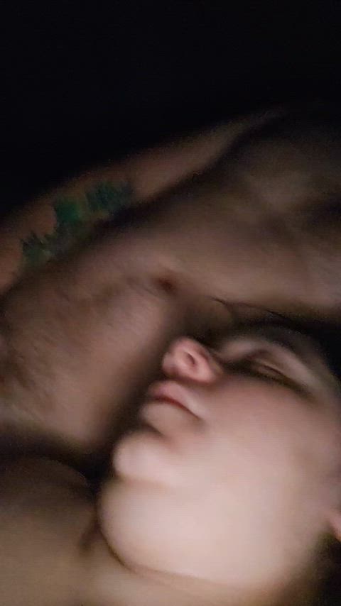 bbw big tits close up cum in mouth cumshot facial freeuse homemade natural tits sleeping