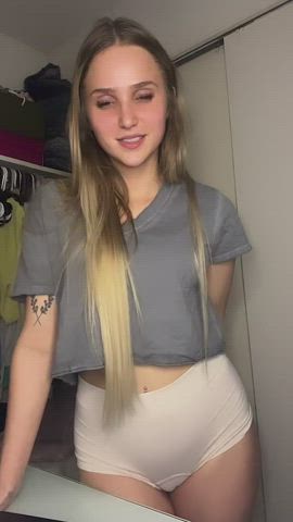 blonde cute petite clip