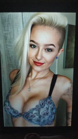 big tits blonde celebrity cum cumshot facial gamer girl onlyfans tribute clip