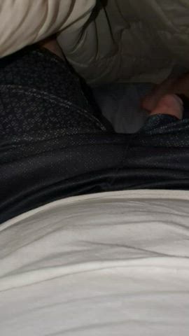 Suck me off through the hole in my shorts?