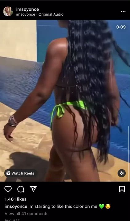 Ass Bikini Ebony clip