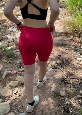 Getting my ass out on a busy hiking trail!
