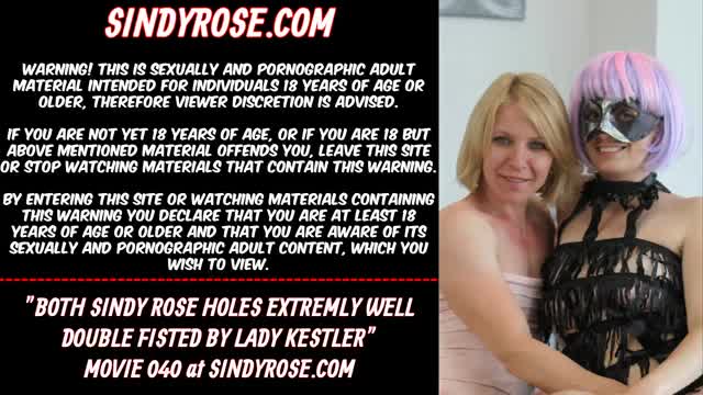 Both Sindy Rose holes extremly well fisted by LadyKestler