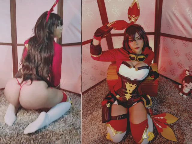 big ass cosplay hentai clip