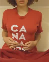 How do you like Canadian tits? True, north, strong, they're freed ;)