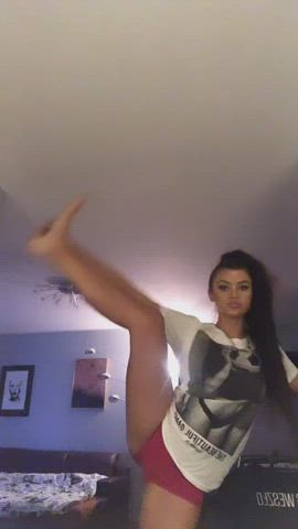 Polish girls can be both very flexible and slutty ;)