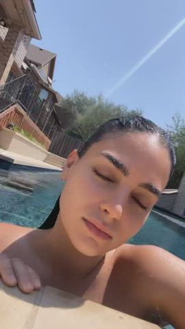 Celebrity Facial Swimming Pool Worship clip