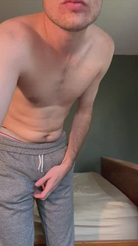 [18] Showing off my young boy cock