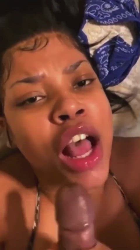 cum cum in mouth cumshot ebony facial huge load clip