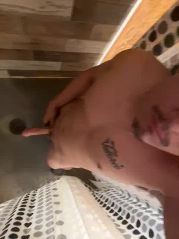 big dick muscles shower clip