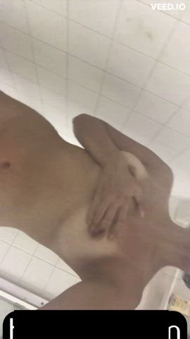 amateur big tits fingering homemade masturbating natural tits shower teen tits clip