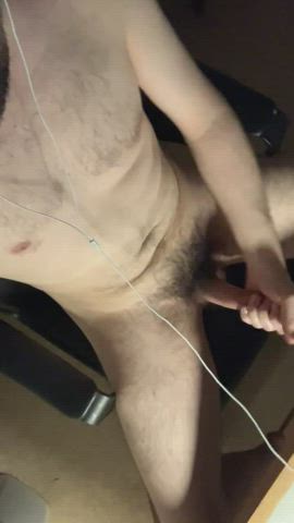 cock milking gay hairy cock jerk off male masturbation thick cock clip
