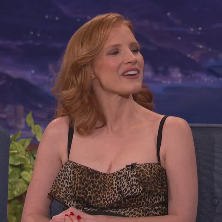 Jessica Chastain on a Talk Show