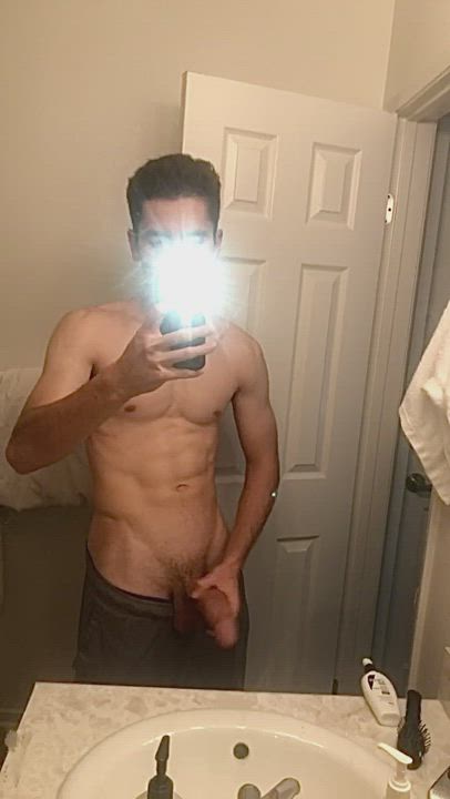 Big Dick Fitness Jerk Off Male Masturbation Skinny Thick Cock clip