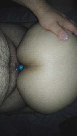 She loves the way the beads feel in her tight ass 😉 [M/F]