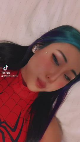 Asian Babe Cosplay Costume Japanese Korean Teen TikTok clip