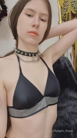 20 Years Old Amateur College Goth Long Hair OnlyFans Pale Petite Small Tits Softcore