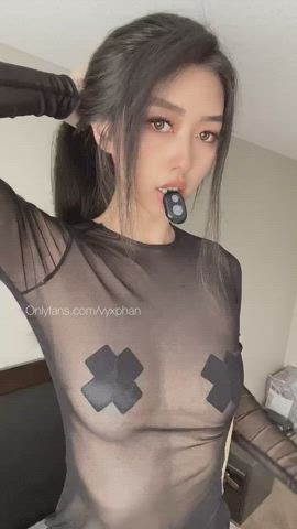 Asian Boobs Sheer Clothes clip