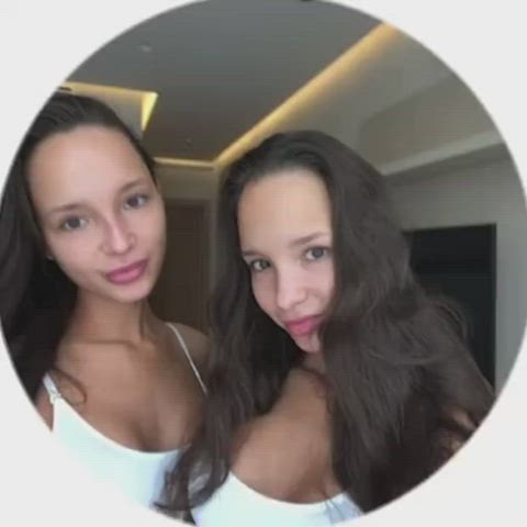 lesbian lesbians sister twins clip