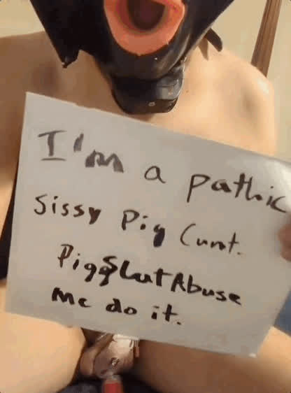caged exposed humiliation mask sissy sissy slut slave submissive clip