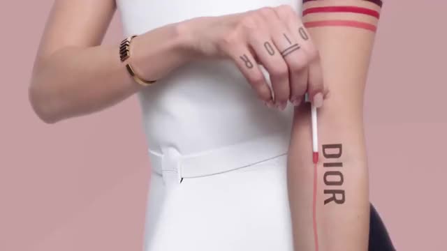 Dior Addict Lip Tattoo with Bella Hadid