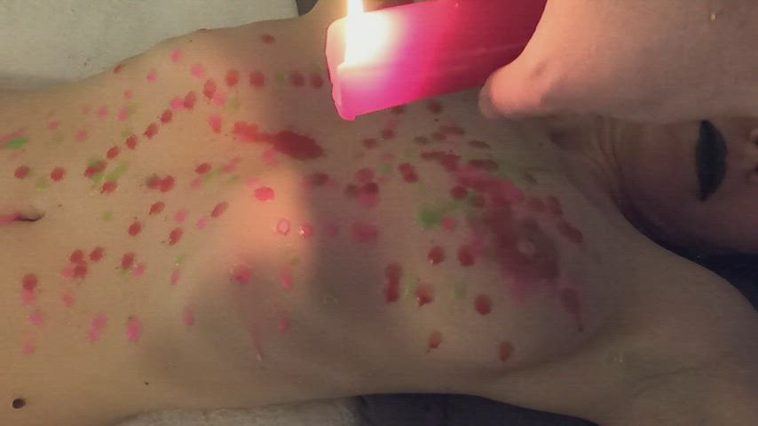 Trying out wax play, turned out to be fun!