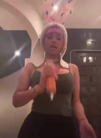 Blowjob Cardi B Celebrity Ebony Handjob Latina MILF Milking Tease clip