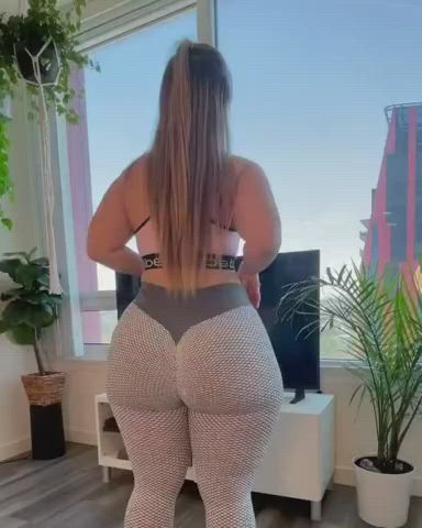 Big Ass Shaking Yoga Pants clip