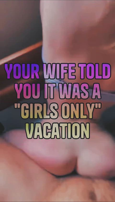 caption cheating vacation wife clip