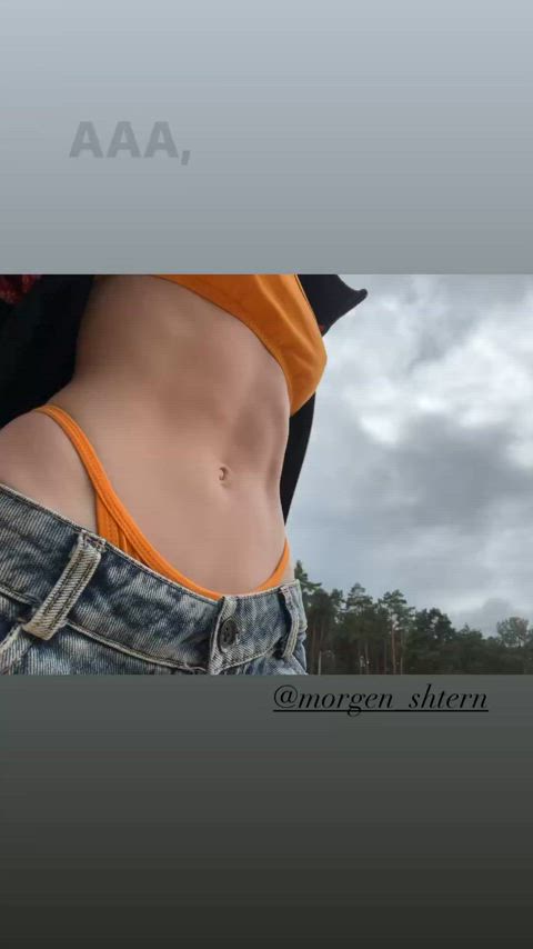 Leona showing of her abs on instagram