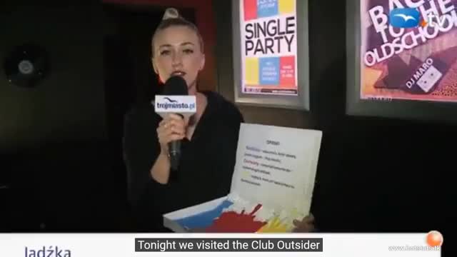 Young girl on singles party without her BF