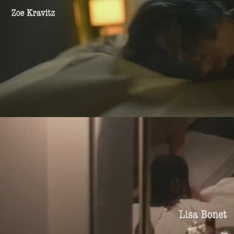Zoe Kravitz and her mom Lisa Bonet both getting fucked from behind