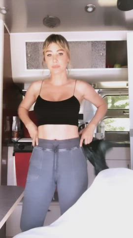 boobs celebrity dressing lingerie sara jean underwood topless undressing clip