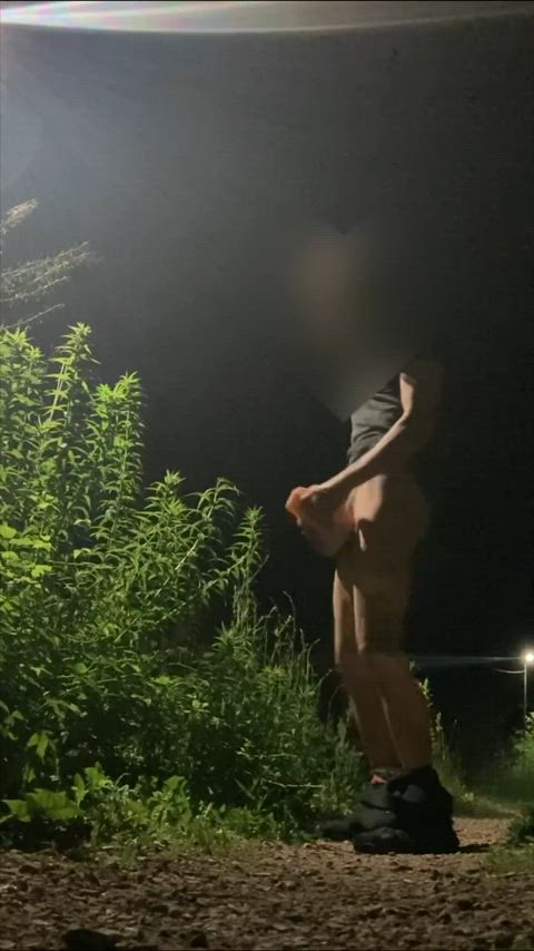 big dick cock cum fantasy fleshlight masturbating outdoor public solo clip
