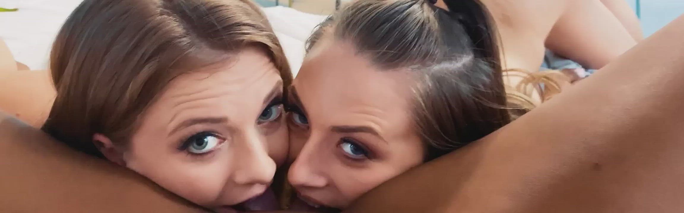 Girls Lesbian Threesome clip