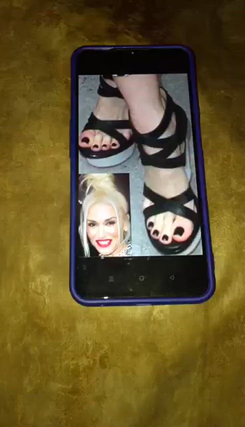 cum on feet cumshot feet feet fetish gwen stefani high heels masturbating clip