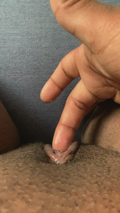 Clit Hairy Wet Pussy clip