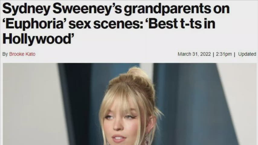 Everyone loves Sydney Sweeney’s tits, even Sydney Sweeney’s grandparents