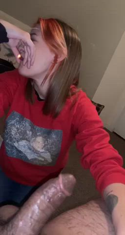 blowjob homemade smoking clip