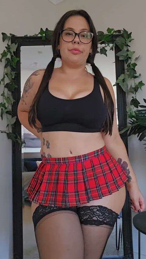 amateur ass big ass booty brunette onlyfans pawg schoolgirl thick uniform clip