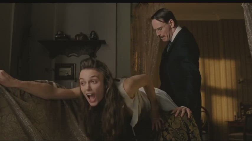Keira Knightley spanking scene in A Dangerous Method (2011)