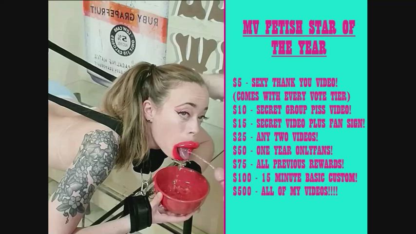 Help me win Fetish Star OTY and get some amazing rewards 💖 Huge discounts for