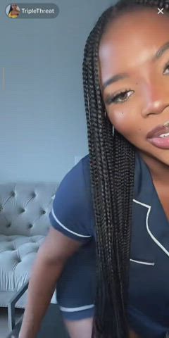 beautiful black girl nipslip